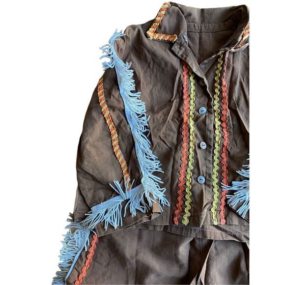 Vintage boys, Native American Halloween costume size 4/5 - Picture 5 of 6